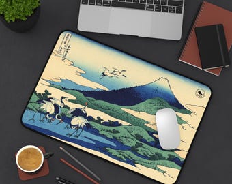 Umezawa in Sagami Province by Katsushika Hokusai Mouse Pad, Vintage Art Desk Mat, Japanese Woodblock Prints