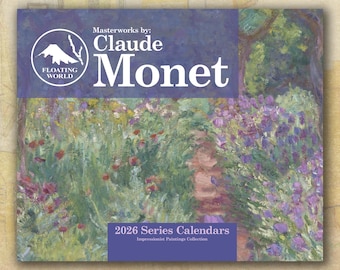 Claude Monet 2026 Wall Calendar, Impressionist Paintings, Vintage Art for Home and Office, (11"x8.5" & 14"x11.5")