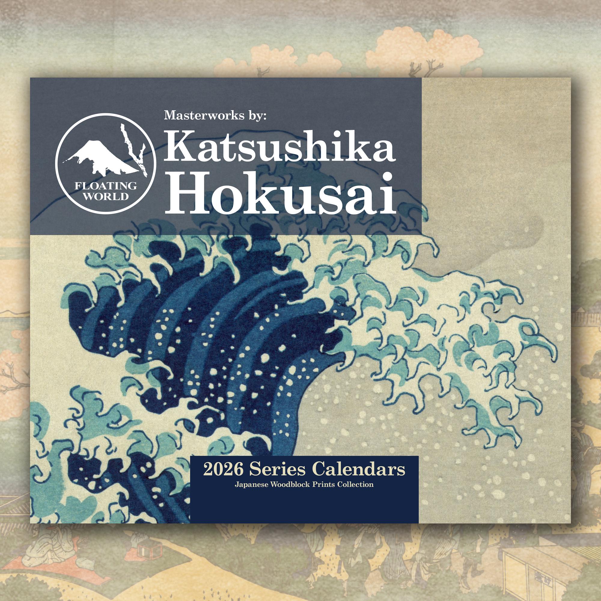 Katsushika Hokusai 2026 Wall Calendar, Japanese Woodblock Prints