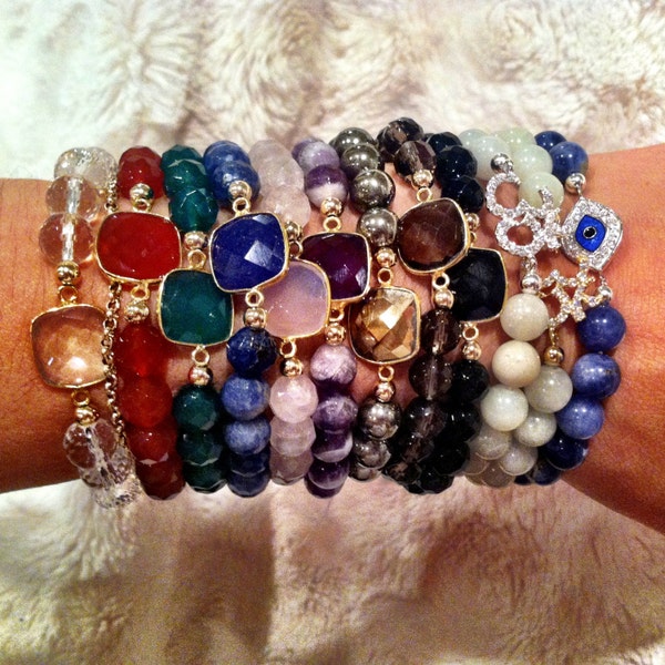 Chakra Touchstone Gemstone Bracelet - Your Choice