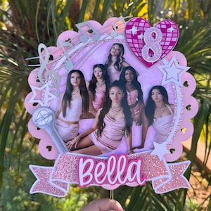 Anpassad födelsedagstårtdekoration Katseye