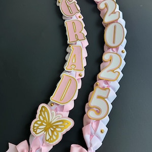 Graduation Lei Promotion Gift Lei Senior Night Gift Lei Braided Ribbon Lei Graduation Ribbon Lei Graduate Lei 2025 Senior, Graduation
