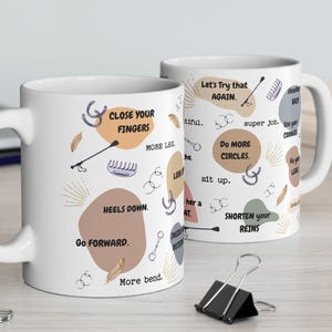 Horse Trainer Quote Ceramic Mug, Equestrian Coffee Cup, Gift for Horse Lover, Tea Mug, Funny Saying Horse Cup, Unique Horseback Riding Gift