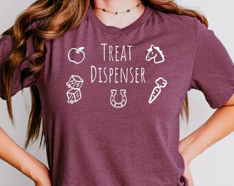 Treat Dispenser Tee for Horse Lover Gift, Treat Lady Shirt for Equestrian Trainer Gift, Horse Show Mom Shirt, Mother&#39;s Day Horse Mom Gift