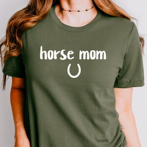 Horse Mom T-Shirt, Gift for Horse Owner, Horse Mama Shirt, Gift for Horse Lover, Equestrian Gift - Unisex Tee, Short Sleeve Top, Horse