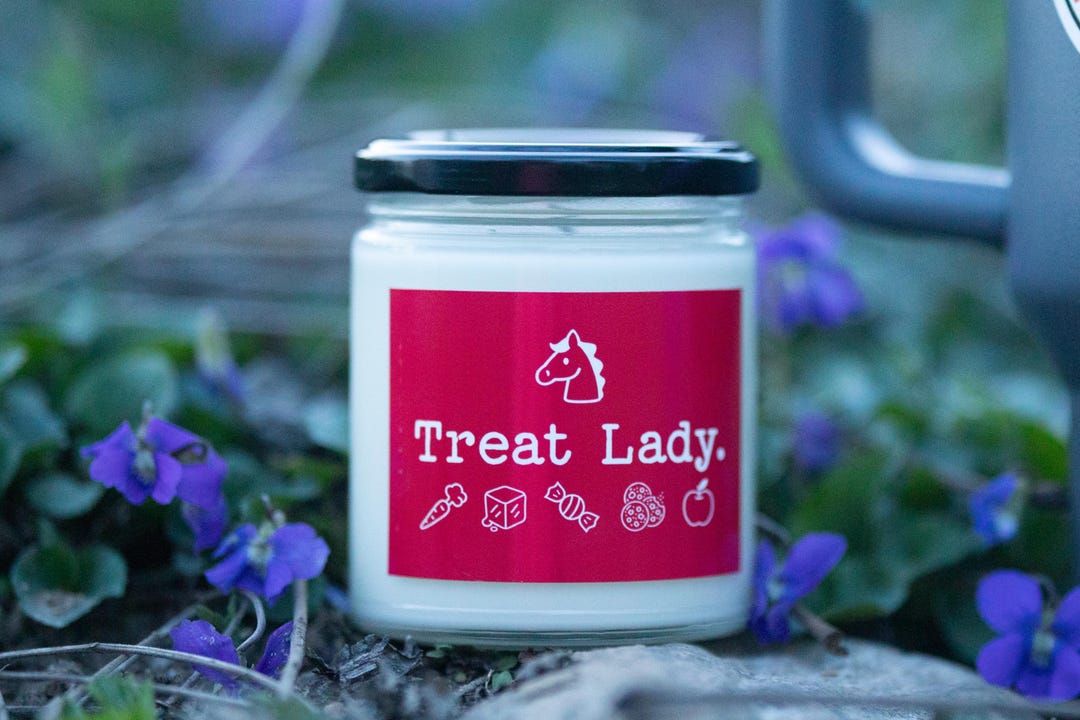 Treat Lady Apple Scented Soy Candle for Horse Lovers, Horse Themed Gift ...