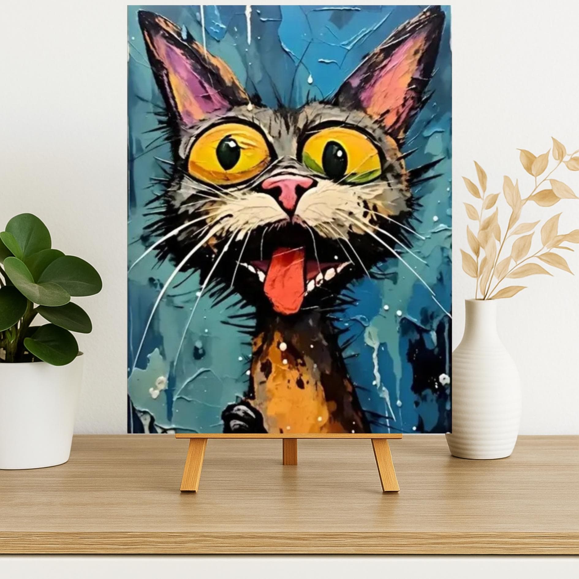 Chat Noir Peinture par Numéros Kit de Peinture par Numéros pour Adultes DIY Fleurs Adultes Kits de Peinture par Numéros sur Toile pour Décoration Murale à la Maison Cadeau (40,6 x 50,8