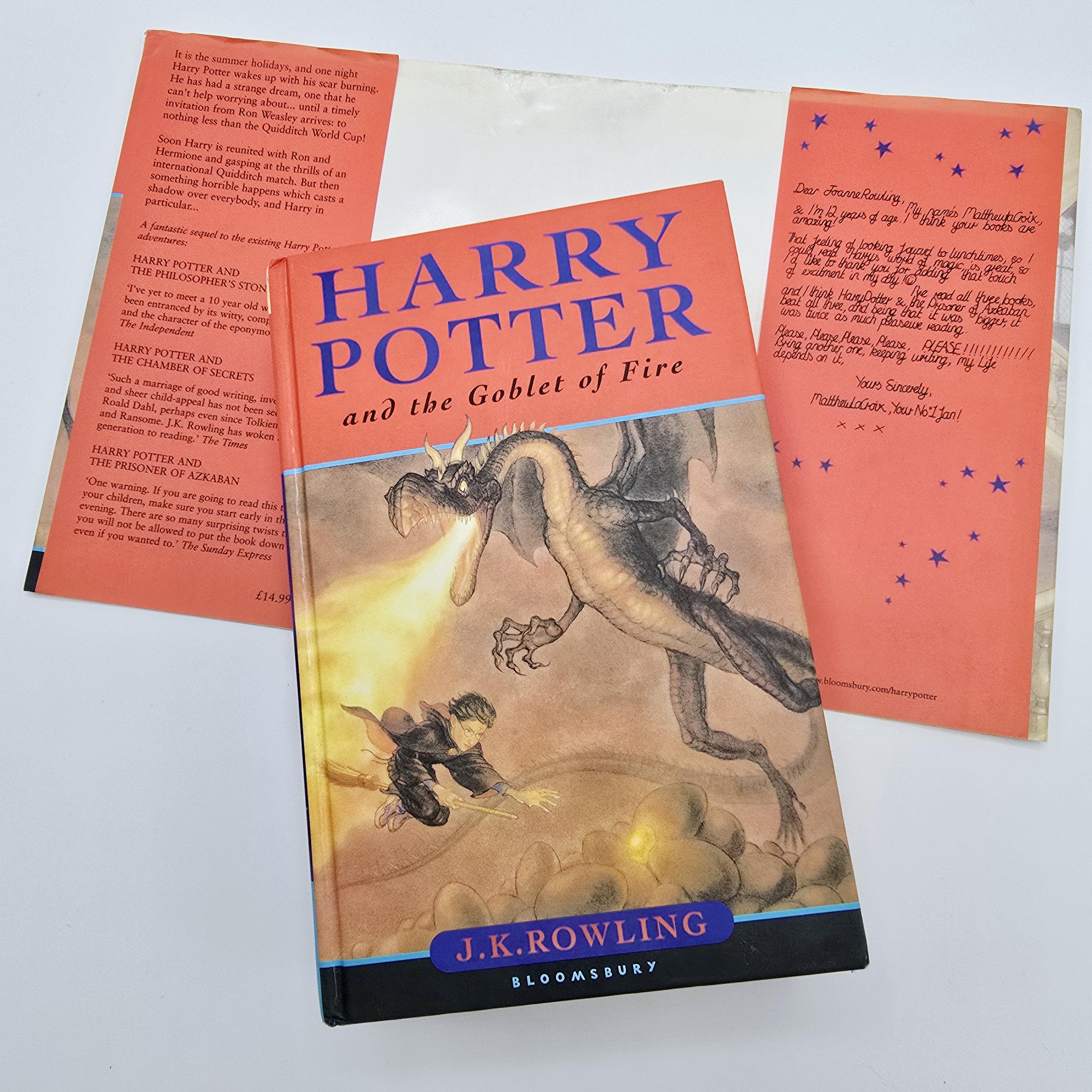 Harry Potter and the Goblet of Fire: First Edition, 1st Printing