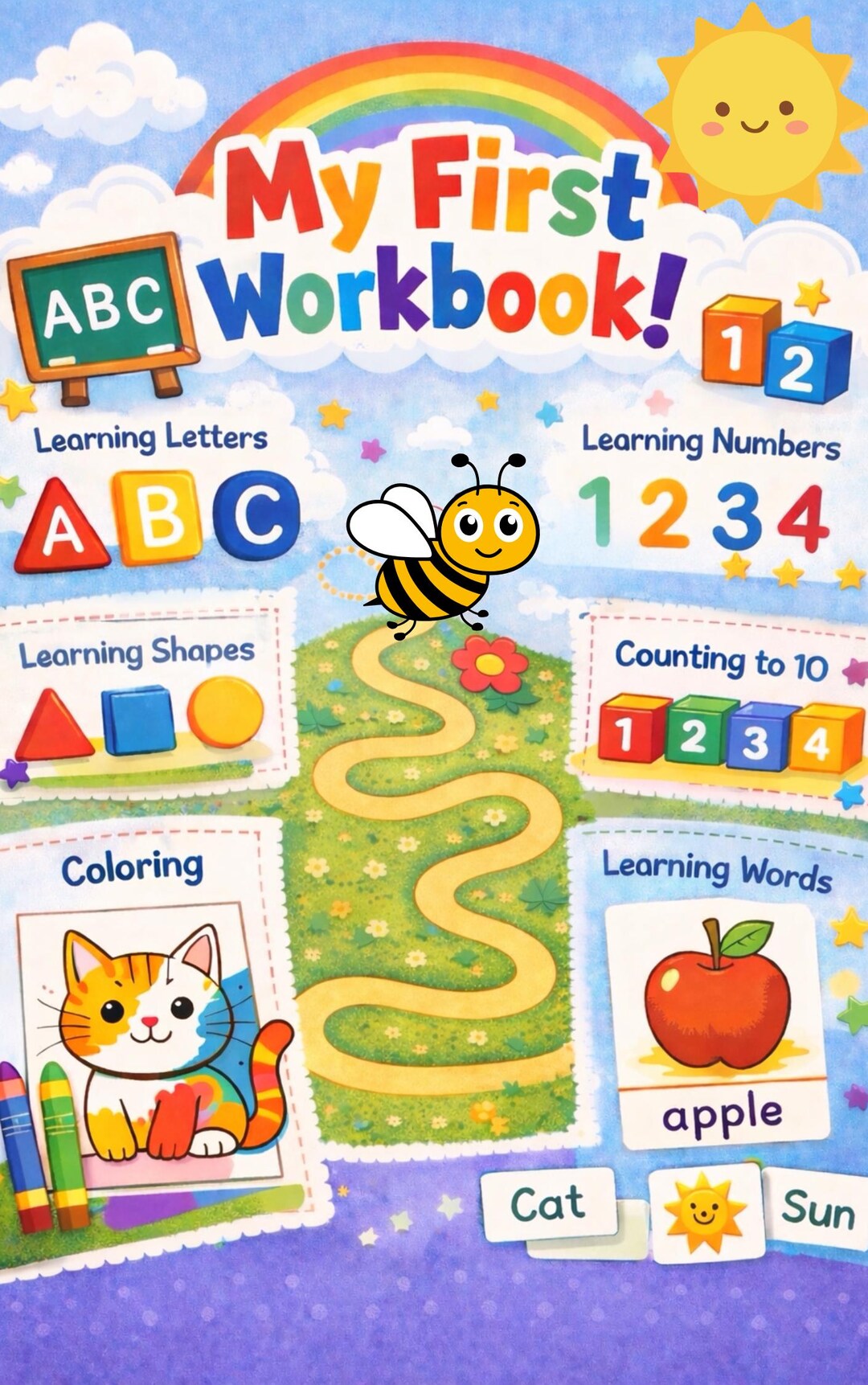 Preschool Learning Workbook Printable | Toddler Activities | Homeschool ...