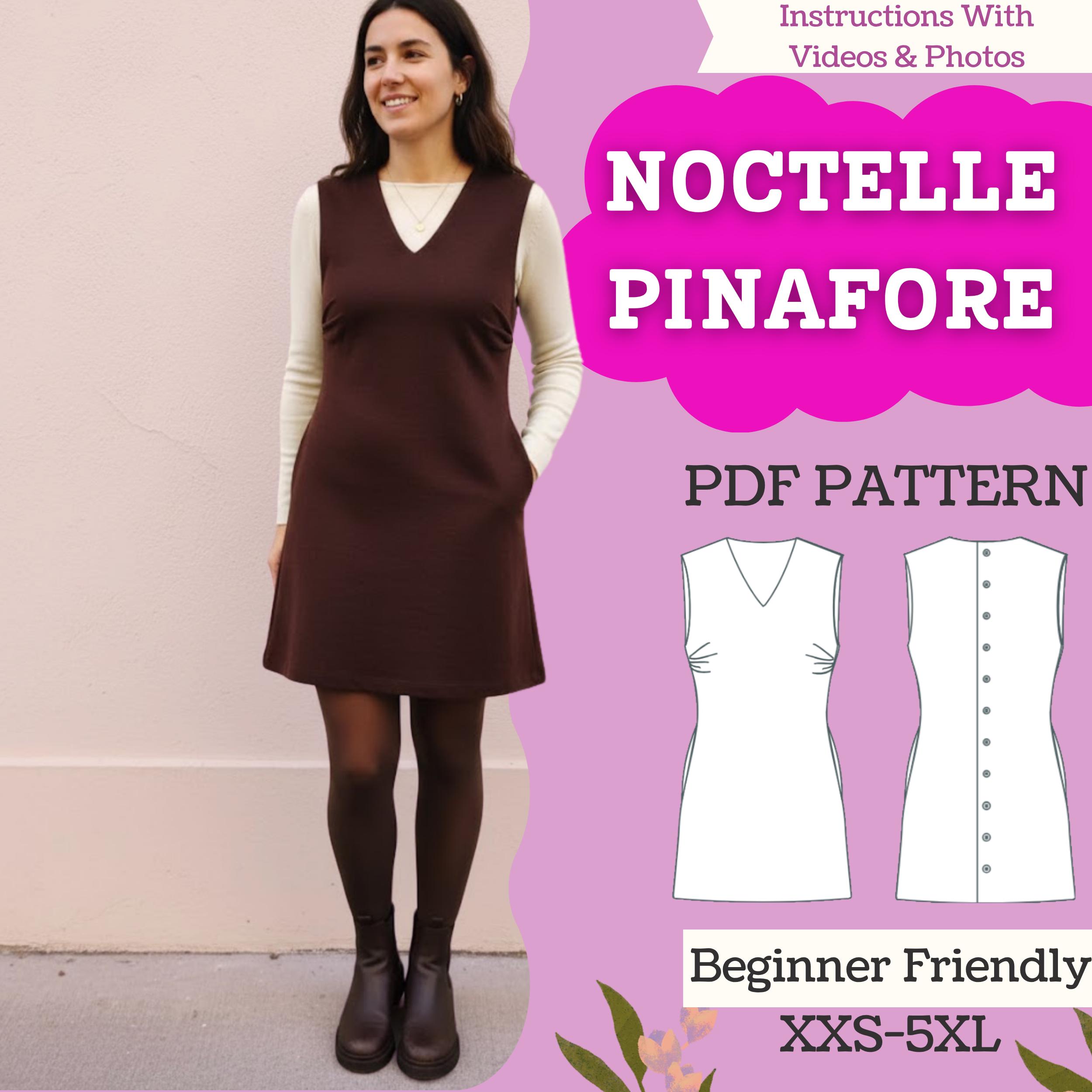 a line pinafore dress pattern Ora Pinafore PDF Pattern Size 6-18 – Soften Studio main image 1