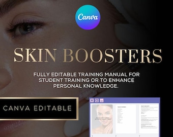 Editable Skin Booster Training Manual: (CANVA Template)
