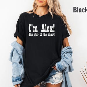 ショーのスターTシャツ：面白いマダガスカルライオンの名言、コンフォートカラーのユニセックスTシャツ、大胆なグラフィック、映画のユーモア、アレックスTシャツ