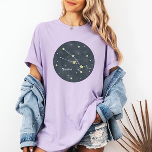 Taurus sterrenbeeld vintage shirt, hemelse Taurus T-shirt, oversized T-shirt, astrologie, horoscoop, verjaardag, cadeau voor haar, compatibiliteit sterrenbeeld