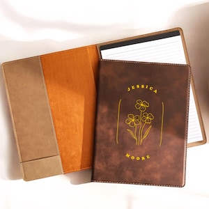 Personalized Vegan Leather Padfolio: Custom Corporate Gift