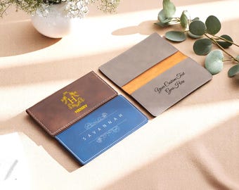 Custom Leather Checkbook Cover, Engraved Checkbook Case, Personalized Name Checkbook, Checkbook Case, Custom Checkbook Covers