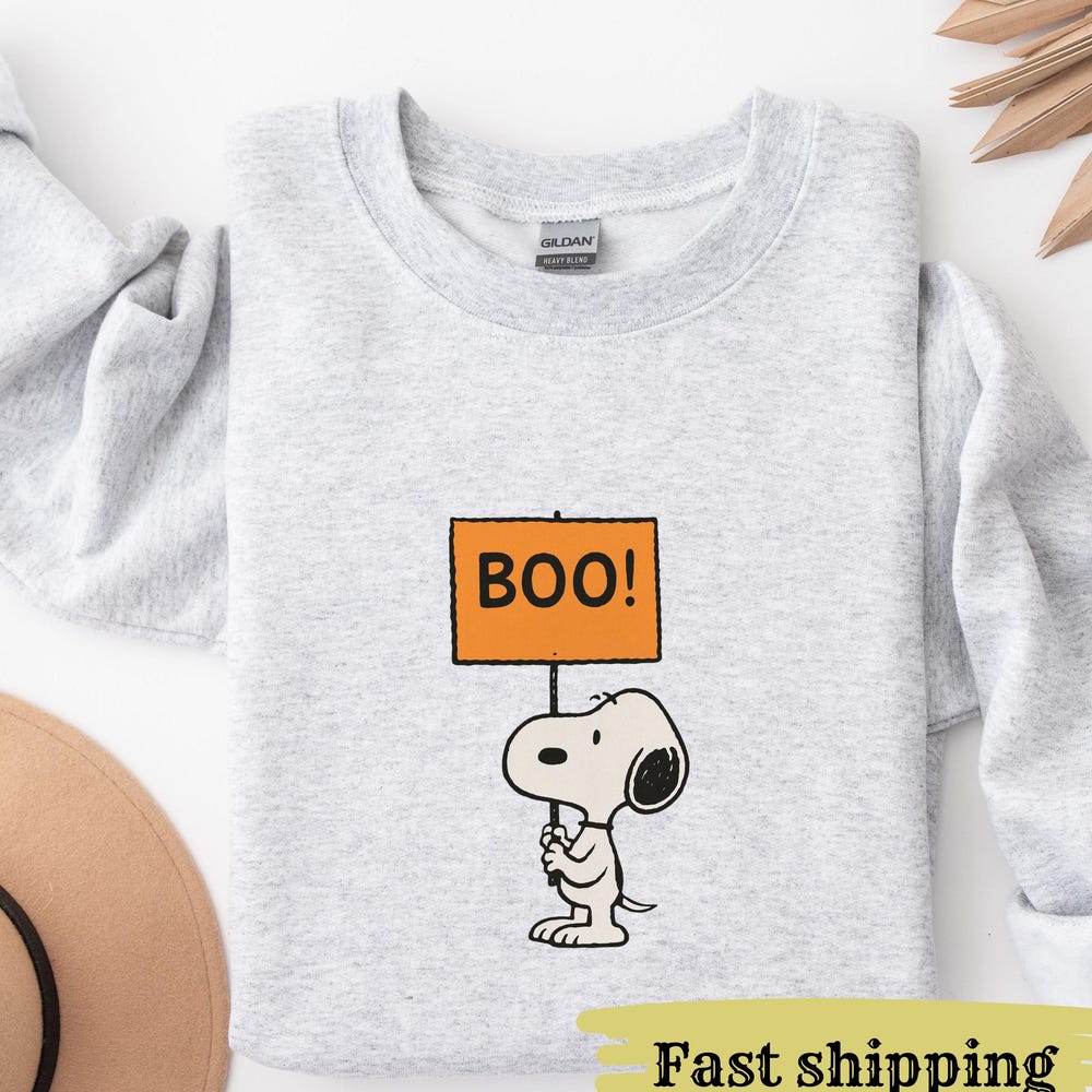 Halloween Dog Sweatshirt, Fall Sweatshirt, Retro Halloween Shirt, Halloween Gift, Halloween Boo Sweatshirt, Cute Women Halloween Gift Onlytee