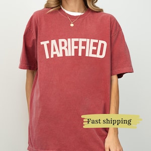 Tariffied Unisex Softstyle T-Shirt - Protest Shirt, L.i.z.z.o SNL, Tarrifs, Tariffs, Anti-Trump Shirt Featured On Saturday Night Live