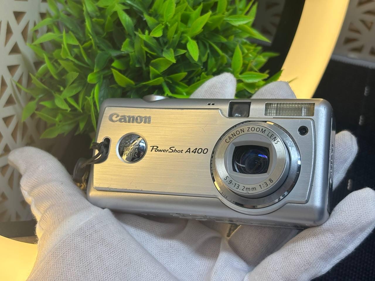 Canon Powershot A400 Silver 3.2MP Digital Compact Camera, Vintage