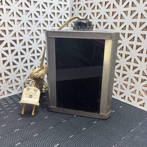 Vintage Soviet darkroom lamp for photo developing, red safelight for photography studio, industrial metal photo light, USSR camera gear