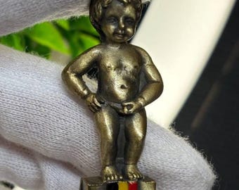 ヴィンテージ 真鍮製 少年のおしっこフィギュア ブリュッセル 小便小僧