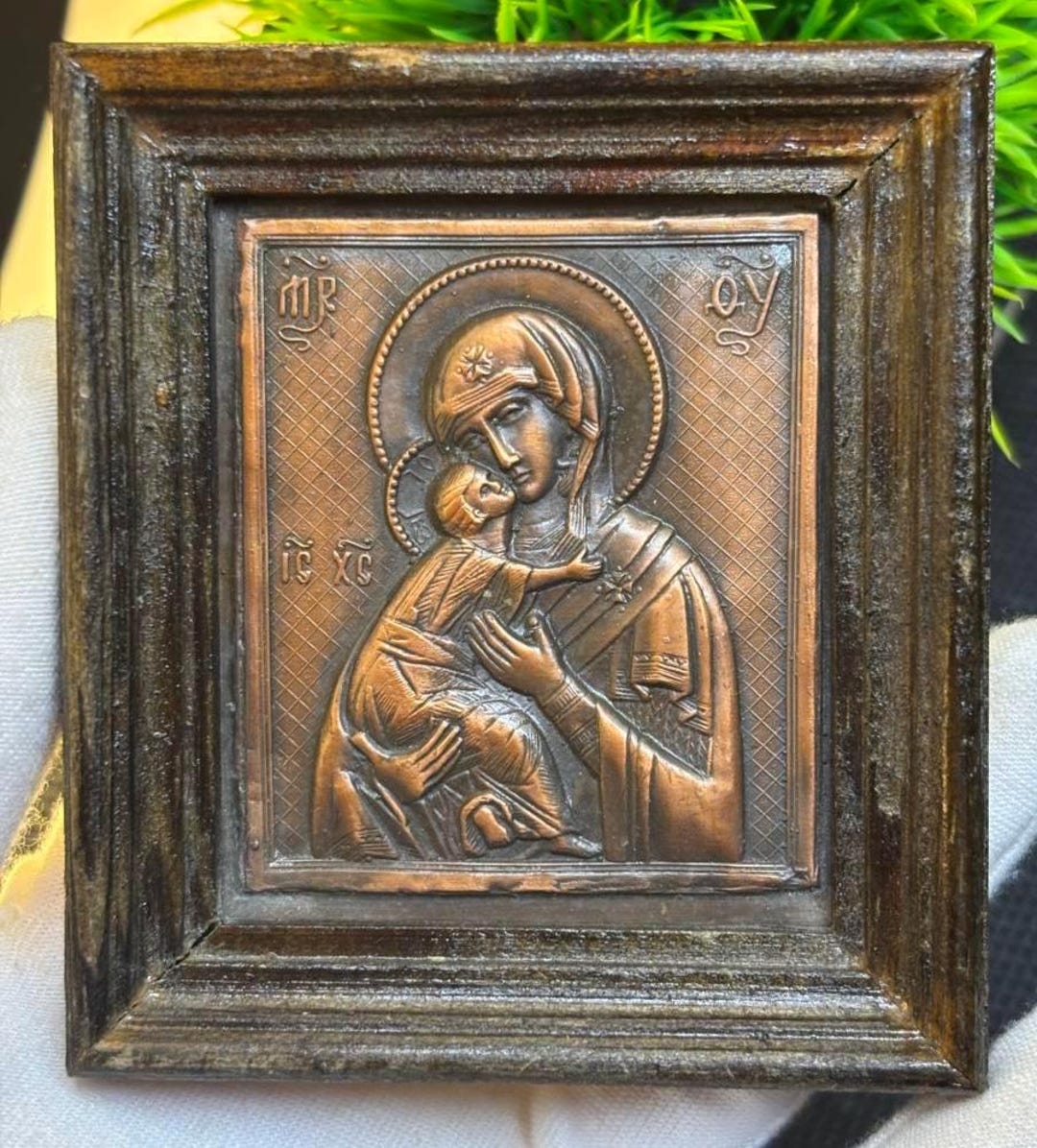 Embossed Metal Icon of the Mother of God,1880–1917,canonical Image,icon ...