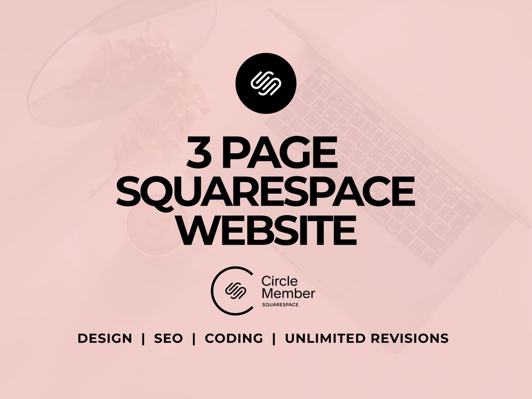 Custom 3-page Squarespace Website Design: Small Business Online Store ...