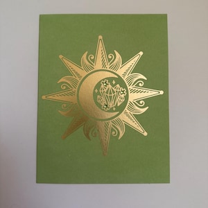 Handmade Card - Mystical Crystals & Suns