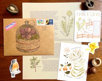 Flower Snail Mail Letter- "The Nature of Weeds" - Free Personalization