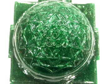 Green Jade Shree Yantra: Sacred Geometry, Wealth & Protection