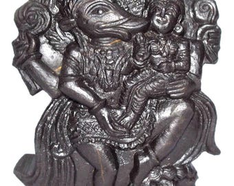 Laxmi Varaha Idol on Natural Sudarshan Shaligram of Gandaki River Nepal