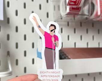 Pegatina de Harry Styles Eighth Night Amsterdam | Pegatina de recuerdo del concierto | Pegatina de la gira inspirada en Harry