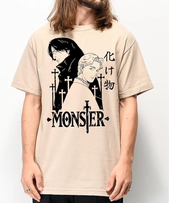 Kenzo, Monster Johan Liebert Kenzo Tenma Anime Unisex Shirt: Vintage Anime GIFT Shirt, Monster Retro Mystery 90s Manga Tee, Nameless Monster Tshirt