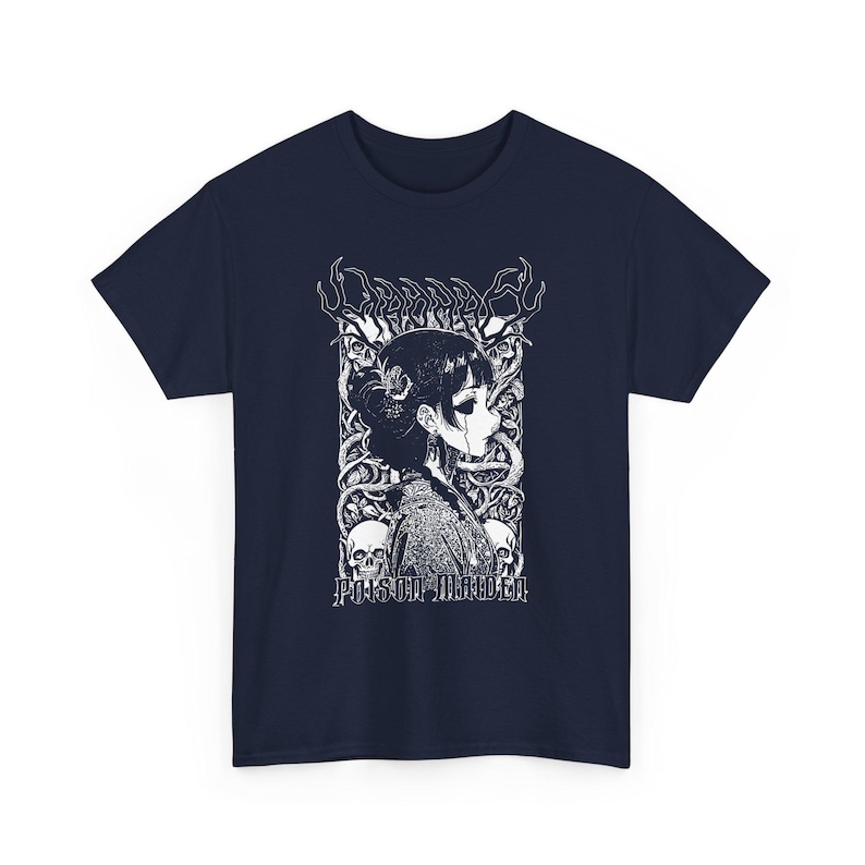 Apothecary Anime Girl Shirt, Court Apothecary Mystery T-Shirt, Poison Tester Manga Shirt, Lover Gift, Palace Drama Anime Style Unisex Shirt Navy