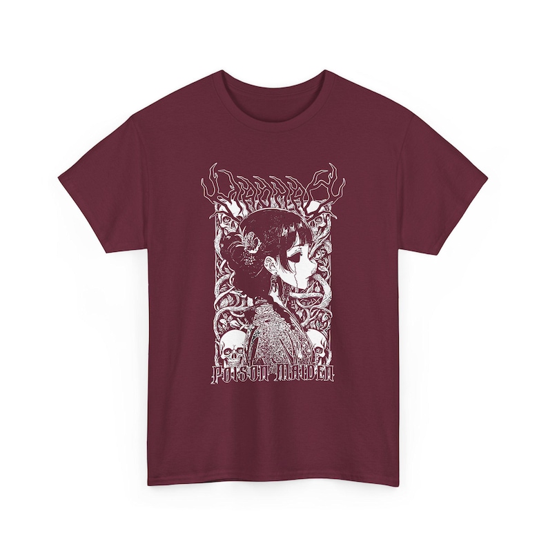 Apothecary Anime Girl Shirt, Court Apothecary Mystery T-Shirt, Poison Tester Manga Shirt, Lover Gift, Palace Drama Anime Style Unisex Shirt Maroon