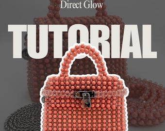 Beaded Bag Tutorial: Crystal Bead Purse with 4-Part Lock (PDF Pattern)