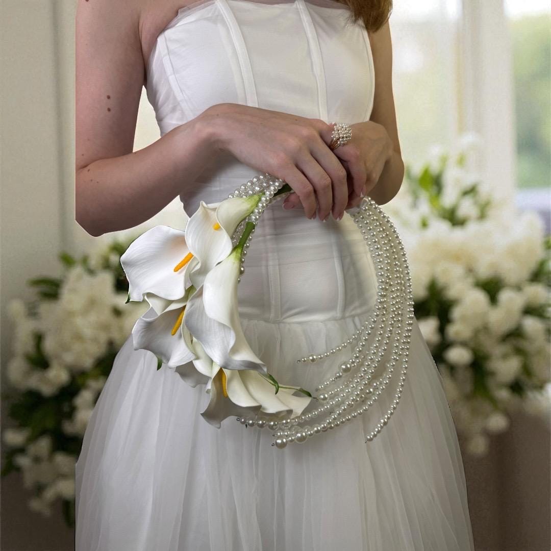 Handmade Calla Lily Bridal Bouquet
