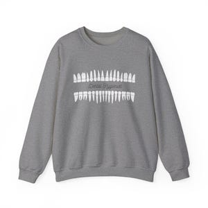 Sweatshirt tandheelkundig personeel ronde hals, trui tandgrafiek, mondhygiënistkleding, cadeaus, uniseks, mondhygiëne week en maand cadeaus