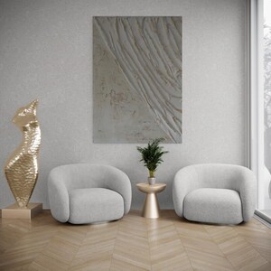 Art mural texturé 3D, toile moderne abstraite, fait main, minimaliste, grande toile, oeuvre d'art personnalisée, oeuvre d'art murale unique.