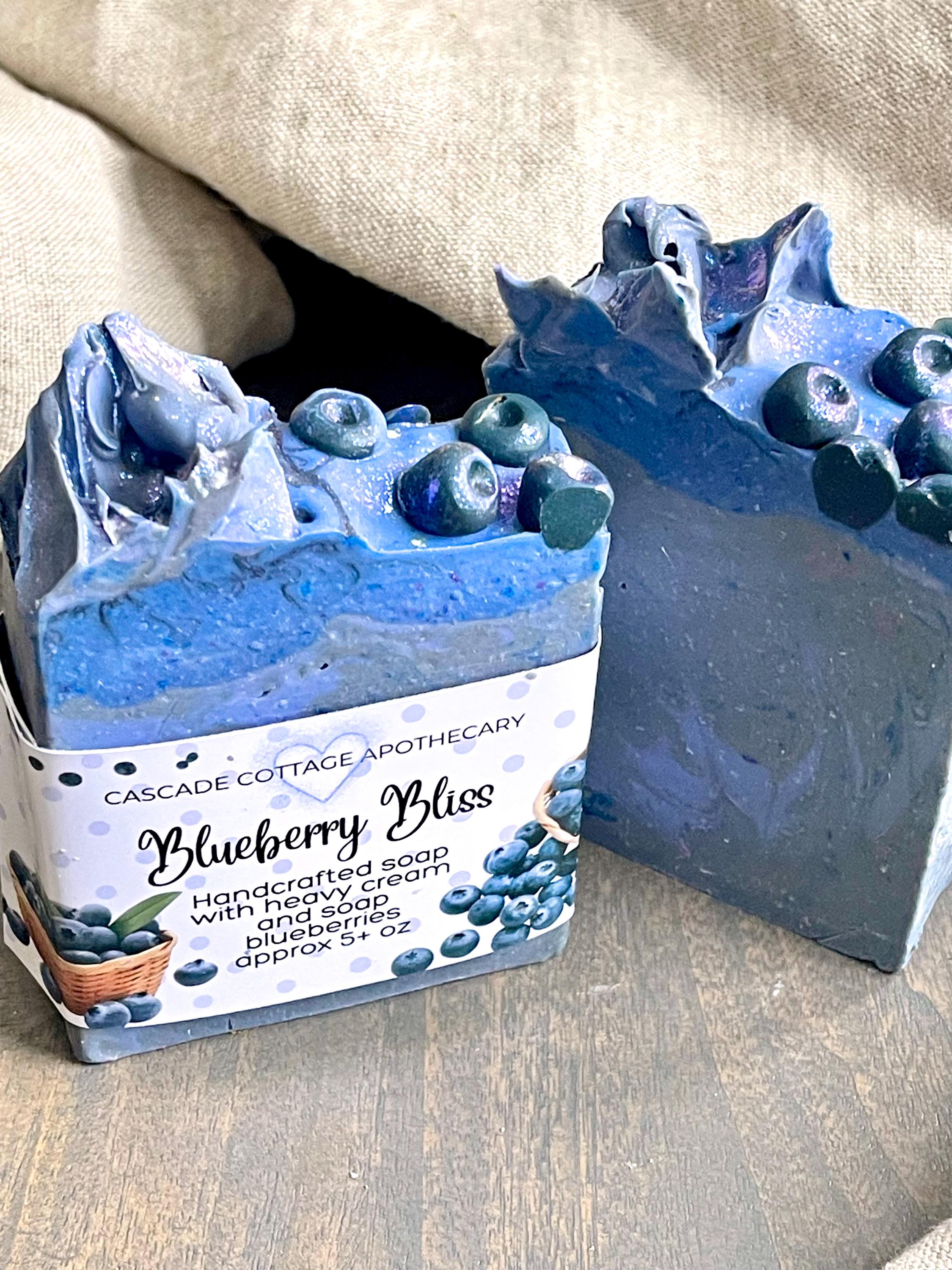Blueberry soap, blue soap, gifts for her, handmade soap, fun soap, decorative soap, moisturizing soap, fruity soap