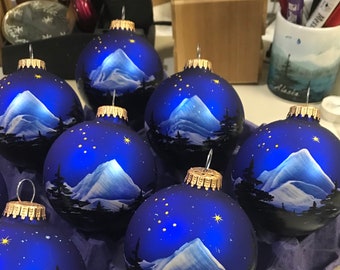 Big Dipper Hand-painted/ personalized glass baubles for any occasion