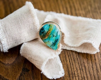 Peruvian Opal Cocktail Ring