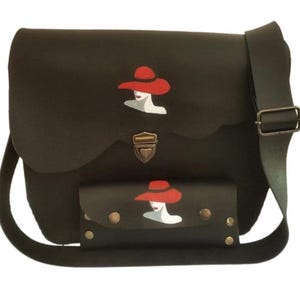 Handtasche für Frauen, schwarze vegane Ledertasche aus veganem Leder, stilvolle Arbeitstasche, umweltfreundliche Tasche, Geldbörse mit verstellbarem Riemen.