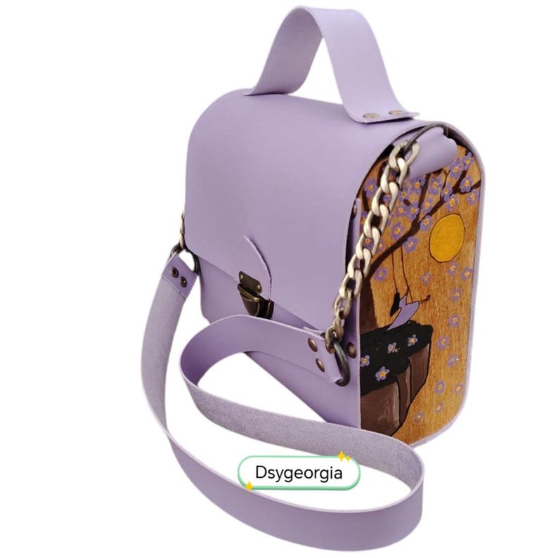 Culture in Nature Purple Convertible Hand or Shoulder Bag
