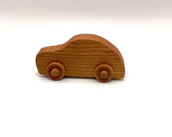 Cherry Wooden Toy Car, Handmade in America, Wood Toy Car, Toy Cars, SchimmelCreationsLLC