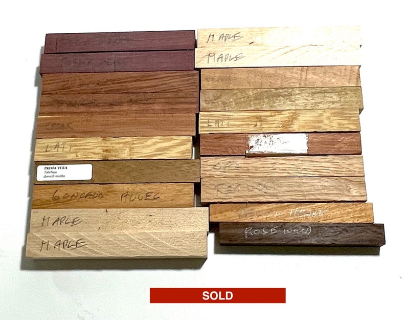 22 Assorted Wood Pen Turning Blanks for Sale, Shipping Included, Pen