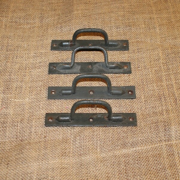 Vintage Shutter Handles, Set of 5, Old Handles, C46