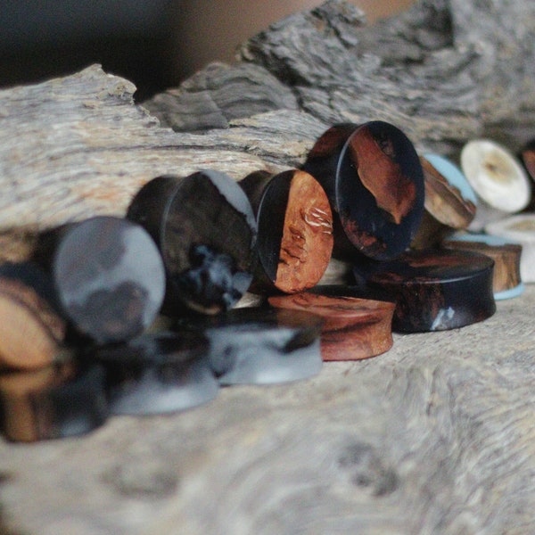 Buy One Get One Free- Lucky Dip wood and resin plugs - mystery pair of plugs, get a random pair of plugs in your size!