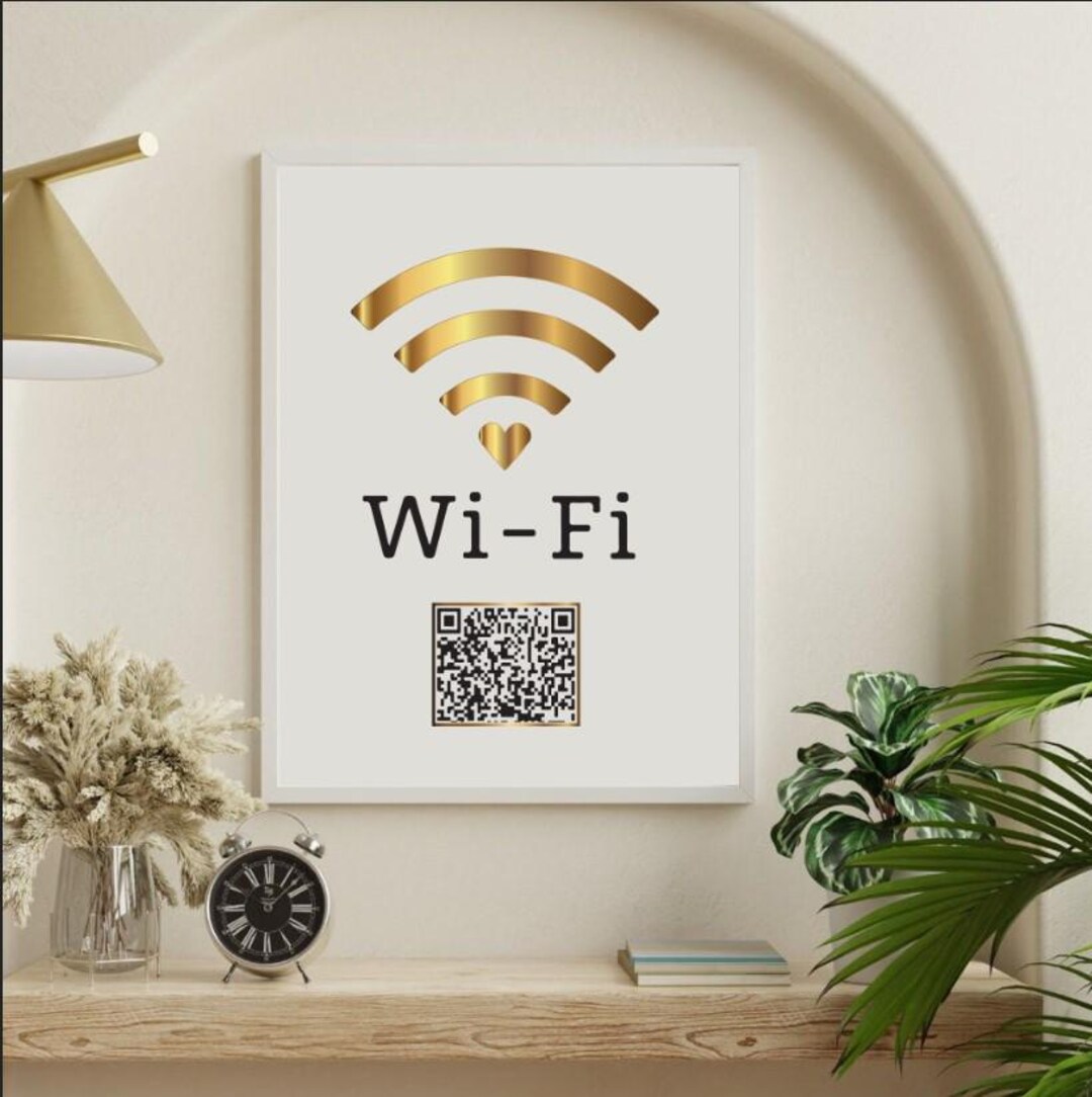 Custom Acrylic Wifi Password Sign, Acrylic Wifi Plaque, Personalised ...