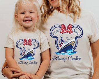 Custom Disney Cruise Family Vacation 2025 Shirt, Matching Disney Cruise Group Tee, Mickey and Minnie Cruise Shirt, Disney Trip Shirt