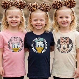 Retro Mickey Kids Shirt, Baby & Toddler Disney Tee, Checkered Mickey Youth Shirt, First Disney Trip Outfit, Cute Disney Vacation Shirt